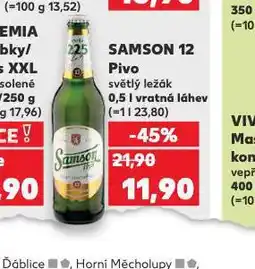 Kaufland Pivo samson 12 nabídka