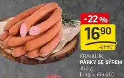 Flop Krahulik párky se sýrem nabídka