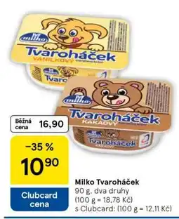 Tesco Milko Tvarohráček nabídka