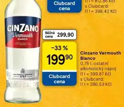 Tesco Cinzano Vermouth Bianco nabídka