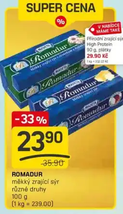 Flop Madeta Romadur měkký zrající sýr nabídka