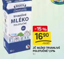 Flop Madeta Jč mléko trvanlivé polotučné 1,5% nabídka