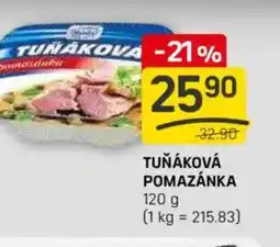 Flop Tuňáková pomazánka nabídka