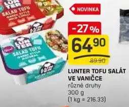 Flop Lunter tofu salát ve vaničce nabídka
