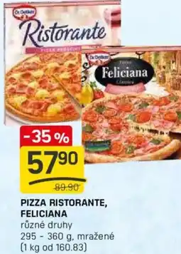 Flop DR. Oetker Pizza ristorante, feliciana nabídka