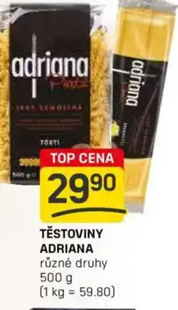 Flop Těstoviny adriana nabídka