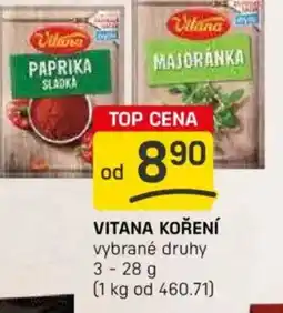 Flop Vitana koření nabídka