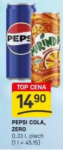 Flop Pepsi cola, zero nabídka