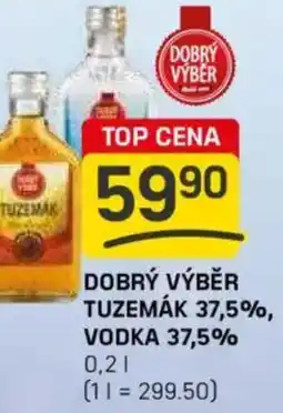 Flop Dobrý výběr tuzemák 37,5%, vodka 37.5% nabídka