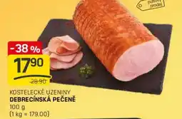 Flop Kostelecké uzeniny debrecínská pečeně nabídka