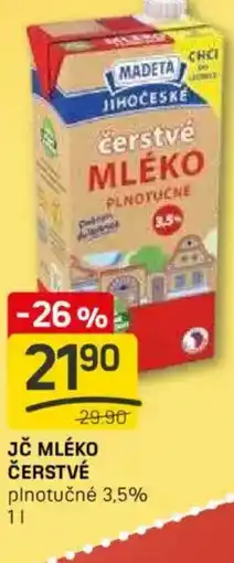 Flop Madeta Jč mléko čerstvé plnotučné 3,5% 11 nabídka