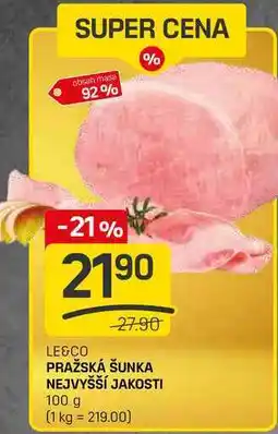 Flop PRAŽSKÁ ŠUNKA NEJVYŠŠÍ JAKOSTI 100 g nabídka