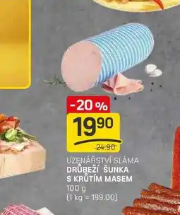 Flop DRŮBEŽÍ ŠUNKA S KRŮTÍM MASEM 100 g nabídka
