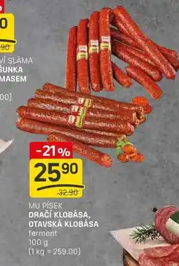Flop OTAVSKÁ KLOBÁSA ferment 100 g nabídka