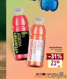 Billa VitaminWater 0,5l nabídka