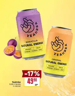 Billa Yeahrba 0,33l nabídka
