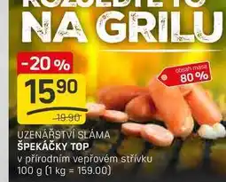 Flop ŠPEKÁČKY TOP v přírodním vepřovém střívku 100 g nabídka