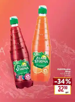 Billa Zlatá Studna Sirup 0,7l nabídka