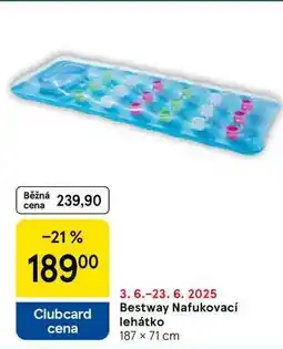 Tesco Bestway Nafukovací lehátko 187 x 71 cm nabídka