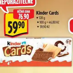 Albert Kinder Cards 128 g nabídka