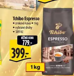 Albert Tchibo Espresso zrnková káva 1 kg nabídka
