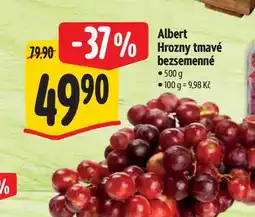 Albert Albert Hrozny tmavé bezsemenné 500 g nabídka