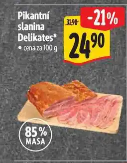 Albert Pikantní slanina Delikates 100 g nabídka