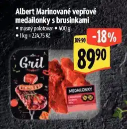 Albert Albert Marinované vepřové medailonky s brusinkami nabídka