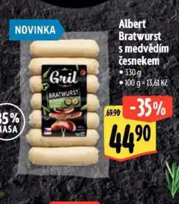 Albert Albert Bratwurst s medvědím česnekem nabídka
