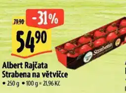 Albert Albert Rajčata Strabena na větvičce nabídka
