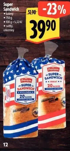 Albert PENAM Super Sandwich nabídka