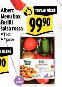 Albert Albert Menu box Fusilli salsa rossa nabídka