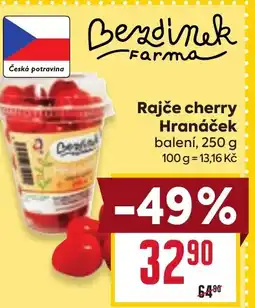 Billa Rajče cherry Hranáček nabídka