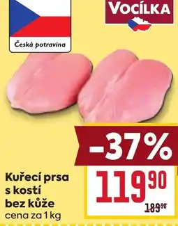 Billa Kuřecí prsa s kostí bez kůže nabídka
