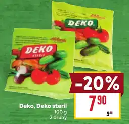 Billa Deko, Deko steril nabídka