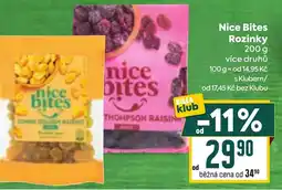 Billa Nice Bites Rozinky nabídka