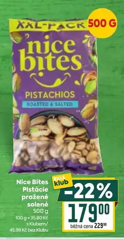 Billa Nice Bites Pistácie pražené solené nabídka