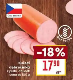 Billa Kuřecí debrecínka nabídka
