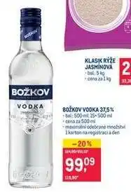 Makro Božkov Vodka 37,5 % nabídka