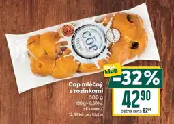 Billa Cop mléčný s rozinkami nabídka