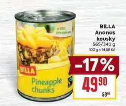 Billa BILLA Ananas kousky nabídka