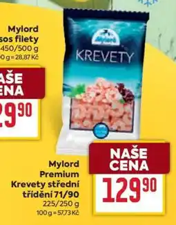 Billa Mylord Premium Krevety střední třídění 71/90 nabídka
