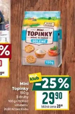 Billa Mini topinky nabídka