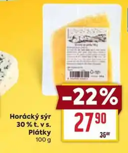 Billa Horácký sýr 30 % t. v s. Plátky nabídka