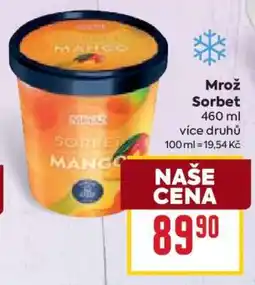 Billa Mrož Sorbet nabídka