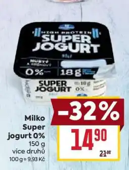 Billa Milko Super jogurt 0% nabídka