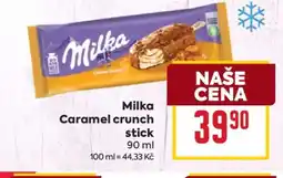 Billa Milka Caramel crunch stick nabídka
