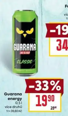 Billa Guarana energy nabídka
