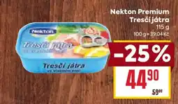 Billa Nekton Premium Tresčí játra nabídka