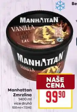 Billa MANHATTAN Zmrzlina nabídka